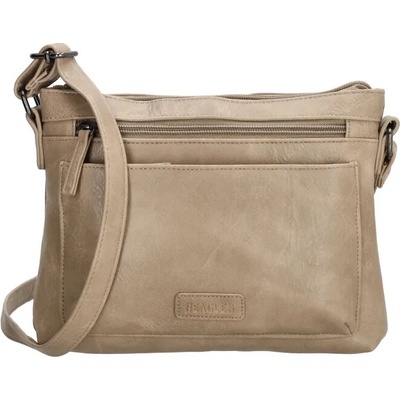 Béžová prešívaná crossbody kabelka „Nataly”