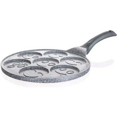 Banquet Crystal na 7 lívanců s nepřílnavým povrchem Granite Grey Smile 26 cm