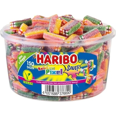 Haribo Rainbow Pixel Sauer dóza 1,2 kg