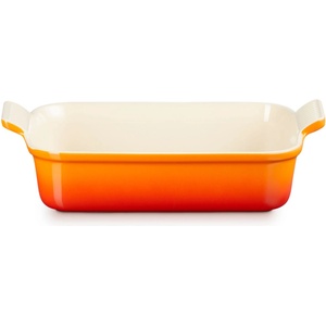 Le Creuset Тава за фурна HERITAGE 26 см, 2, 4 л, FLAME, керамика с глазура, Le Creuset (LECR71102260900001)