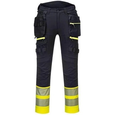 DX4 Kalhoty Holster Hi-Vis Třída 1 černá/žlutá normální