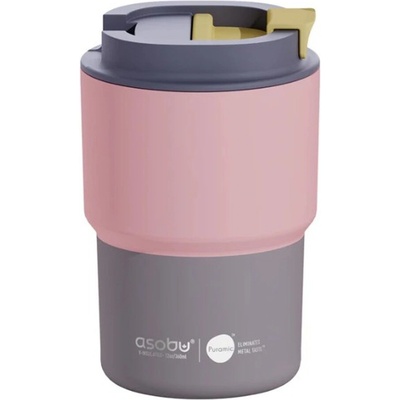 Asobu Mini Pick UP cestovný termohrnček PASTEL PEACH ORANGE 350 ml