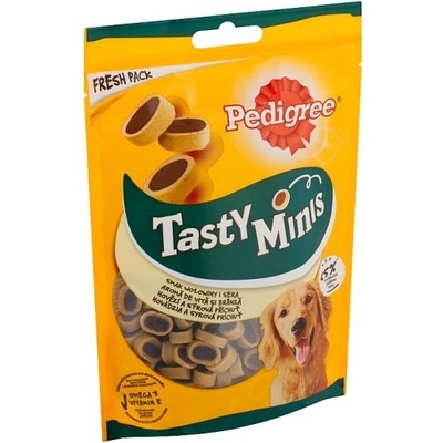 Pedigree Tasty Minis Hovädzie a syrové príchute 140 g
