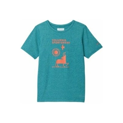 Columbia Tech Trail Short Sleeve Graphic Shirt zelená