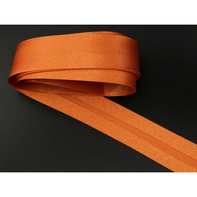 Saténový šikmý prúžok - šírka 2 cm oranžová