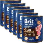 Brit Консерва Brit Premium by Nature Агне с елда 6 x 800 г
