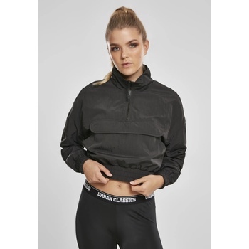 Urban Classics Дамско яке в от Urban Classics Ladies Cropped Crinkle Nylon Pull Over UB-TB3630-00007 - Черен, размер 4XL