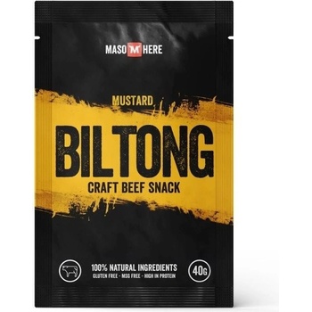 MasoHere Hovězí Biltong Hořčice 40 g