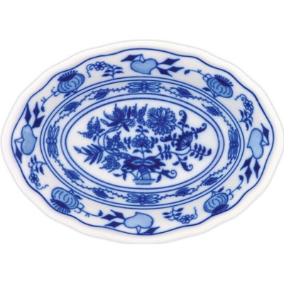 Český porcelán Dubí Cibulák miska Ravier oválna 15 cm
