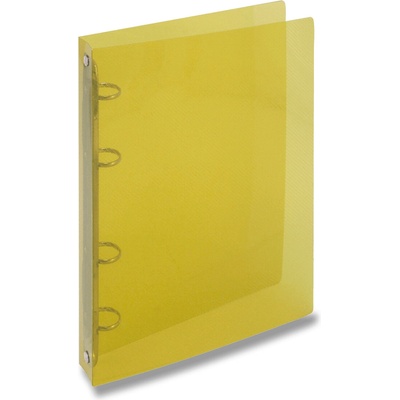 Karton P+P 4 kroužkový pořadač Transparent A4 2 cm žlutý – Zbozi.Blesk.cz