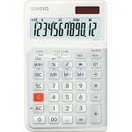 Casio Калкулатор Casio JE-12 E, 12 разряден дисплей, настолен, изчисляване на %, преобразуване на валута, бял (JE-12 E) Калкулатори
