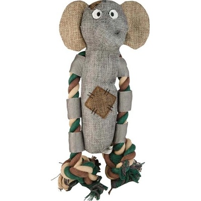 Country Dog slon Manny plátno+lano 30 cm