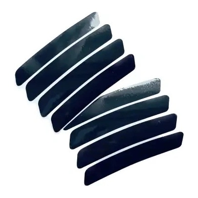 samolepky Shaman Racing reflexní na ráfek 8 ks černá