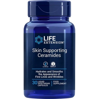 Life Extension Skin Supporting Ceramides, поддръжка на кожата, 30 течни растителни капсули