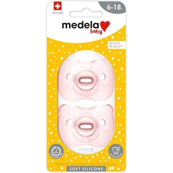 Medela Baby měkký celosilikon dudlík Girl transparentní
