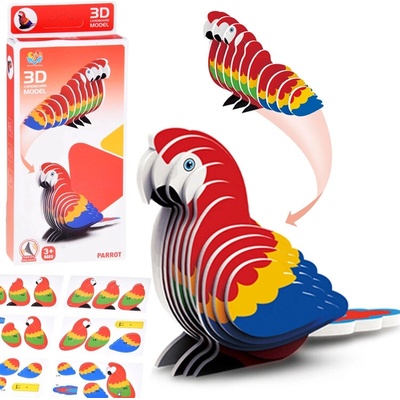 JOKOMISIADA 3D puzzle Papoušek 24 ks – Zboží Mobilmania