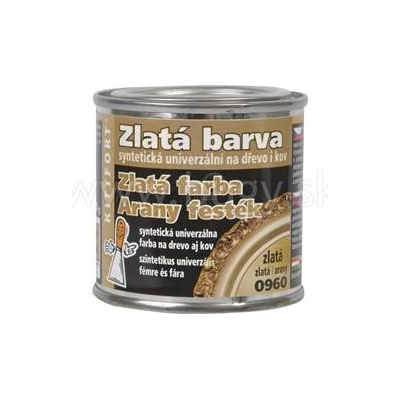 Kittfort Zlatá farba, syntetická 0960 zlatá 80g, 80g