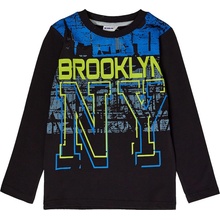 Winkiki kids Wear chlapecké tričko s dlouhým rukávem Brooklyn černá