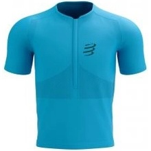 Compressport Trail Half-Zip FItted SS Top hawaiian ocean shaded spruce