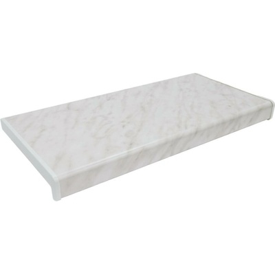 Deokork Vnitřní plastový parapet obyčejná ekonomická fólie 50x500 mm Šedý mramor EKONOMY