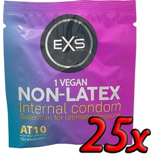EXS Condoms Non-Latex Internal Condoms 25 pack