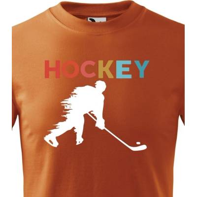 Dětské tričko Hockey Oranžová Canvas tričko Bezvatriko.cz 0987