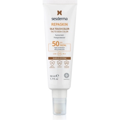 Sesderma Repaskin Silk Touch матиращ слънцезащитен крем за лице SPF 50 50ml