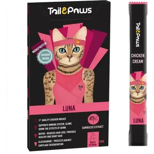  LUNA Chicken & Multi Vitamins - - кремообразно лакомство за котки с пилешко месо и мултивитамини 5 x 15 гр. LUNA Chicken & Multi Vitamins - - кремообразно лакомство за котки с пилешко месо и мултивита