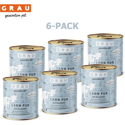Grau Adult 100% Jahňacie mäso 6 x 800 g
