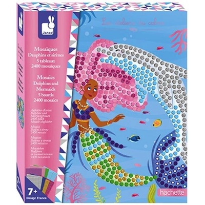 Janod Atelier Мозайка Делфини и Русалки Maxi 7+