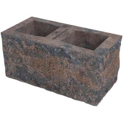 DITON Okrasná tvárnice rohová C 395x195x190 mm cihlovo-černá