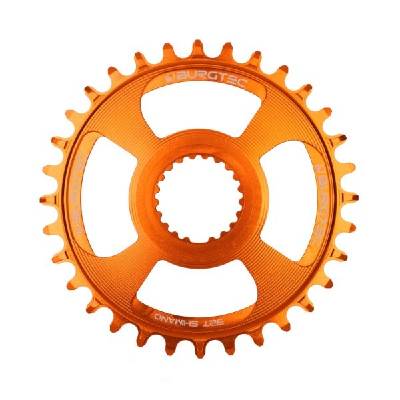 Плоча BURGTEC Shimano Direct Mount Thick Thin плоча - Оранжев 34T