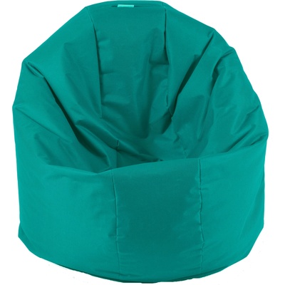 PUFRELAX Пуф Pufrelax фотьойл тип сак за деца от 2 - 14 години, Размер S, Relaxo - Panama Turqoaz, Подходящ за използване на открито, Водоустойчив, Перящ се текстилен калъф, Пълнеж от Полистиролни перли (PUF-G-R-PEX-TRQ)