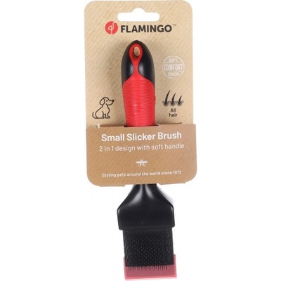 FLAMINGO Slicker brush 2 in 1 Premium Care - четка за домашни любимци 2 в 1 - 1 брой, Белгия - 1030195