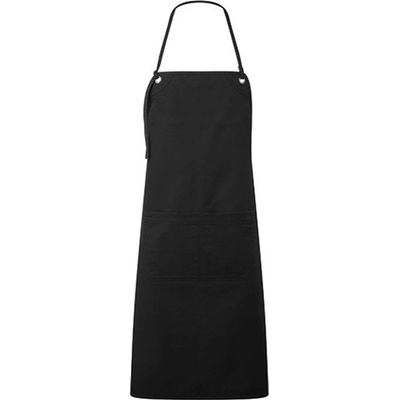 Premier Workwear Gastro zástěra PR181 Black Pantone Black C 72x86cm