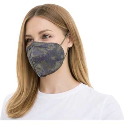 Balerina Zdravotnický Český nanorespirátor FFP2 Dark camo – Hledejceny.cz