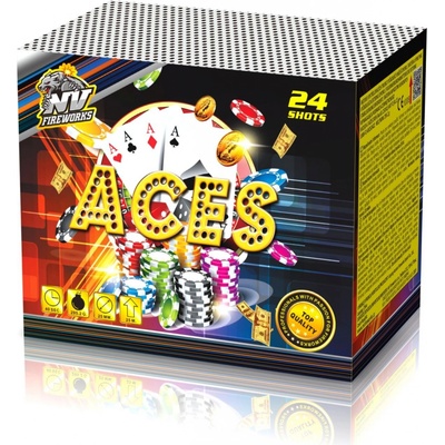 Kompaktní ohňostroj Aces 24 ran 25 mm