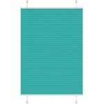 vidaXL Плисирана щора, петролно зелена, 85x100 см, ширина на плата 84, 4 см, полиестер (4015378)