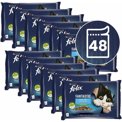 Felix Fantastic losos a pstruh se zeleninou 48 x 85 g