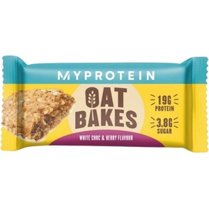 Myprotein Oat Bakes | Low Sugar High Protein Bar [75 грама] Бял шоколад с боровинка