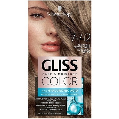 Schwarzkopf Gliss Color 7-42 prirodzená béžová blond