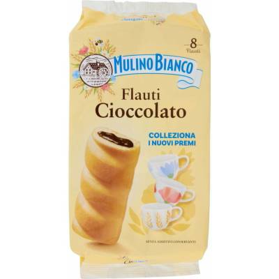 Mulino bianco flauti koláčiky plnené čokoládovým krémom 8 x 35 g
