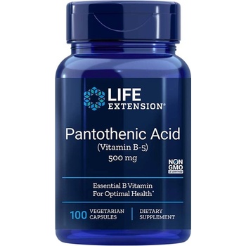 Life Extension Пантотенова киселина (витамин В5) 500 mg 100 V капсули | Life Extension (02028 LE)