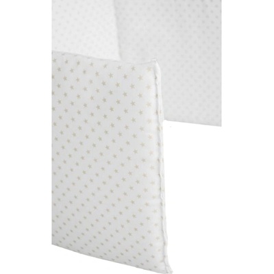 My Baby Mattress Обиколник за легло My Baby Mattress - Beige Stars, 60 x 120 cm (56000-09)