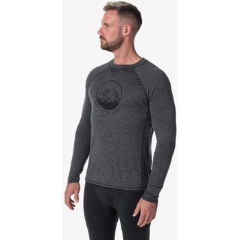 Kilpi Тъмно сива мъжка термална риза от мериносова вълна Kilpi MAVORA TOP Kilpi | Siv | МЪЖЕ | XXL