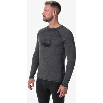 Kilpi Тъмно сива мъжка термална риза от мериносова вълна Kilpi MAVORA TOP Kilpi | Siv | МЪЖЕ | XXL