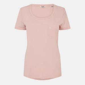 Jack Wills Дамска тениска Jack Wills Fullford Pocket T-Shirt Ladies - JW Pink