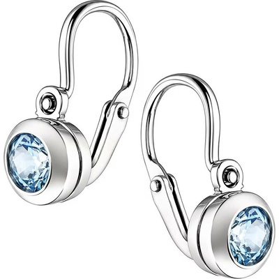 Zlaton Náušnice bílé zlato visací se zirkony výška 1.2 cm váha 1.15 g 1.15g 000511006225