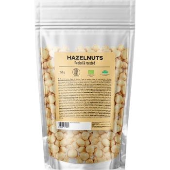 BrainMax Pure Pure® Hazelnuts Peeled & Roasted, Лешници, белени, печени, ОРГАНИЧНИ, 250 g