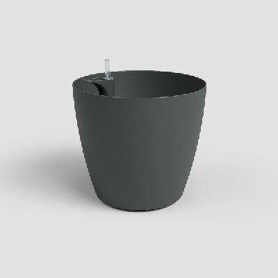 Artevasi Květináč SAN REMO samozavlažovací 30cm plast tm.šedá antracit